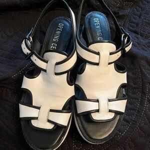 Opening Ceremony Black and White Women's Sandals
